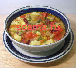 Рецепт овощного диетического супа
